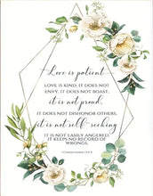 Load image into Gallery viewer, LOVE IS PATIENT. CANVAS WALL ART
