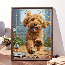 Load image into Gallery viewer, GOLDEN DOODLE . DIAMOND PAINTING by MishL
