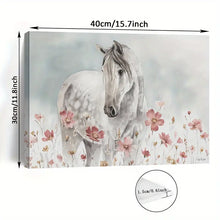 Load image into Gallery viewer, WHITE HORSE . CANVAS WALL ART
