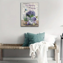 Load image into Gallery viewer, NEW BEGINNING . CANVAS WALL ART
