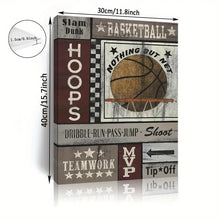 Load image into Gallery viewer, BASKETBALL NOTHING BUT NET . CANVAS WALL ART
