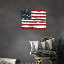 Load image into Gallery viewer, AMERICAN FLAG . CANVAS WALL ART
