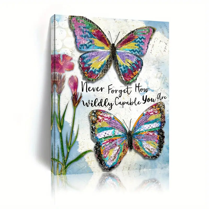 NEVER FORGET HOW WILDLY CAPABLE YOU ARE . CANVAS WALL ART