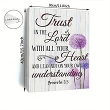 Load image into Gallery viewer, TRUST IN THE LORD . CANVAS WALL ART
