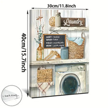 Load image into Gallery viewer, LAUNDRY . CANVAS WALL ART
