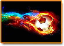 Load image into Gallery viewer, SOCCER BALL ON FIRE . DIAMOND PAINTING
