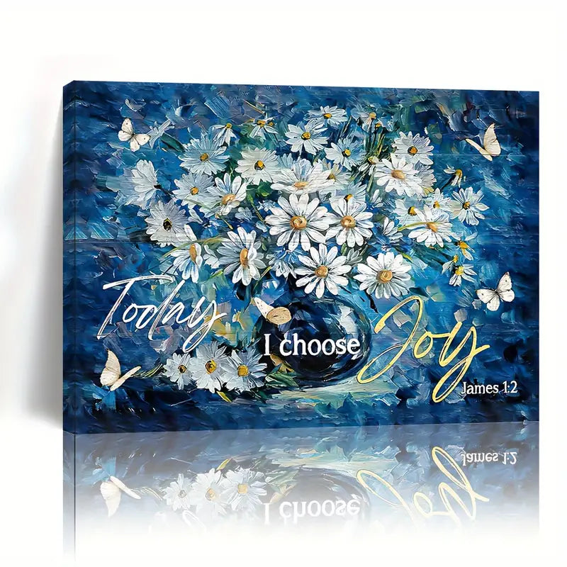 TODAY, I CHOOSE JOY . CANVAS WALL ART