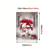 Load image into Gallery viewer, A PAIR OF SNOWMEN . CANVAS WALL ART
