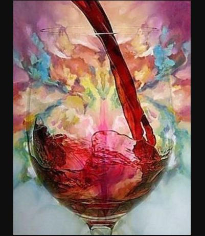 FLAVORFUL WINE. DIAMOND PAINTING