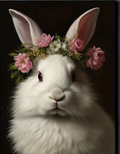 Load image into Gallery viewer, SOPHISTICATED BUNNY . DIAMOND ART by MishL
