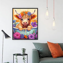 Load image into Gallery viewer, BABY HIGHLAND BATH . DIAMOND ART by MishL
