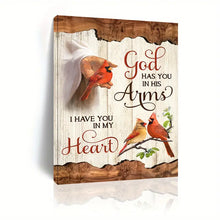 Load image into Gallery viewer, GOD HAS YOU IN HIS ARMS . CANVAS WALL ART
