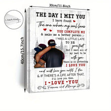 Load image into Gallery viewer, THE DAY I MET YOU . CANVAS WALL ART
