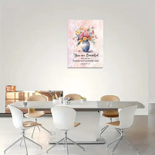 Load image into Gallery viewer, YOU ARE BEAUTIFUL . CANVAS WALL ART
