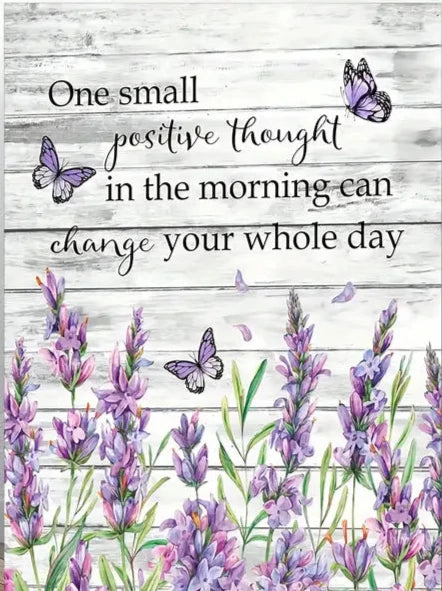 ONE SMALL POSITIVE THOUGHT . CANVAS WALL ART