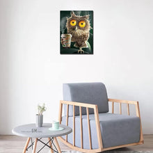 Load image into Gallery viewer, CAFFEINATED OWL . DIAMOND PAINTING
