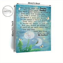 Load image into Gallery viewer, YOU NEVER SAID I&#39;M LEAVING . CANVAS WALL ART
