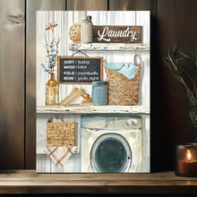 Load image into Gallery viewer, LAUNDRY . CANVAS WALL ART
