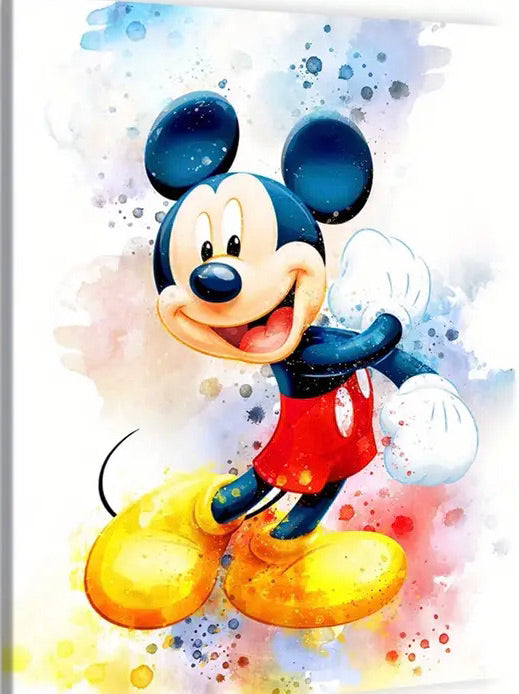 MODERN MICKEY . CANVAS WALL ART