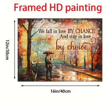 Load image into Gallery viewer, WE FALL IN LOVE BY CHANCE . CANVAS WALL ART
