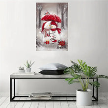 Load image into Gallery viewer, A PAIR OF SNOWMEN . CANVAS WALL ART
