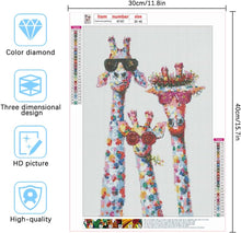 Load image into Gallery viewer, COOL GIRAFFES . DIAMOND PAINTING
