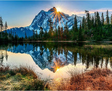 Load image into Gallery viewer, TRANQUIL MOUNTAIN LAKE . DIAMOND PAINTING
