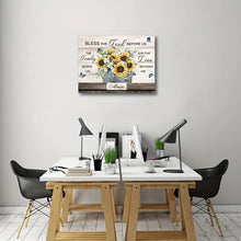 Load image into Gallery viewer, BLESS THE FOOD BEFORE US . CANVAS WALL ART
