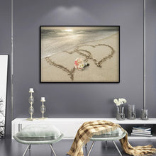 Load image into Gallery viewer, LOVE IN THE SAND . DIAMOND PAINTING
