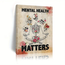 Load image into Gallery viewer, MENTAL HEALTH MATTERS . CANVAS WALL ART
