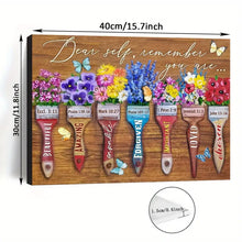 Load image into Gallery viewer, DEAR SELF, REMEMBER YOU ARE . CANVAS WALL ART
