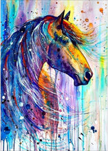 Load image into Gallery viewer, WATERCOLOR HORSE . DIAMOND PAINTING
