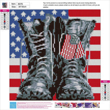 Load image into Gallery viewer, MILITARY BOOTS . DIAMOND PAINTING
