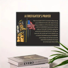 Load image into Gallery viewer, A FIREFIGHTER&#39;S PRAYER . CANVAS WALL ART
