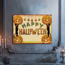 Load image into Gallery viewer, HAPPY HALLOWEEN . CANVAS WALL ART
