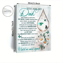 Load image into Gallery viewer, YOU ARE MY DAD . CANVAS WALL ART
