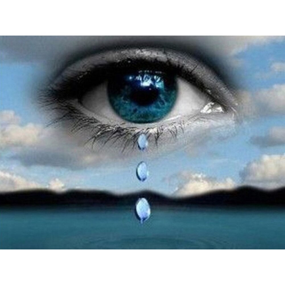 TEARS FROM HEAVEN . DIAMOND PAINTING