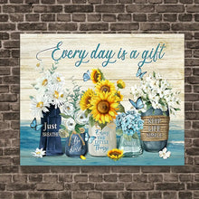 Load image into Gallery viewer, EVERY DAY IS A GIFT . CANVAS WALL ART
