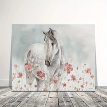 Load image into Gallery viewer, WHITE HORSE . CANVAS WALL ART
