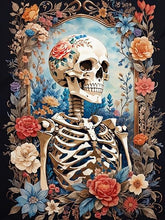 Load image into Gallery viewer, FLORAL SKELETON . DIAMOND ART by MishL
