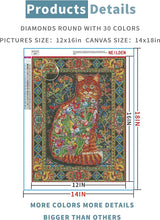 Load image into Gallery viewer, TAPESTRY CAT . DIAMOND PAINTING
