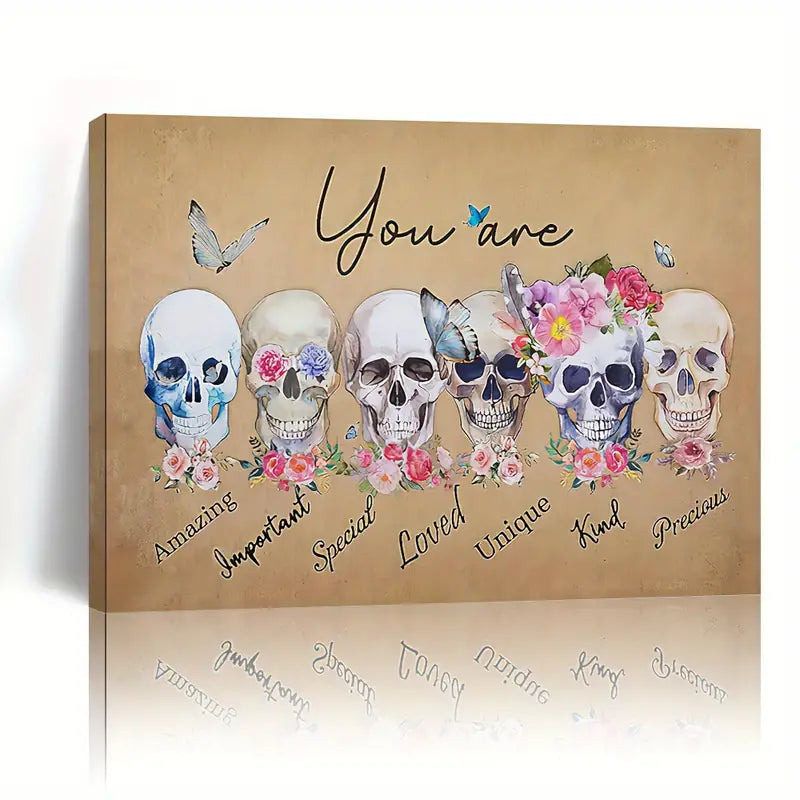 YOU ARE . SKELETON . CANVAS WALL ART