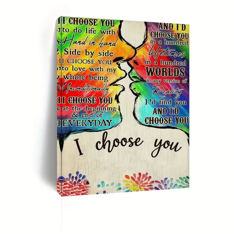 I CHOOSE YOU . CANVAS WALL ART