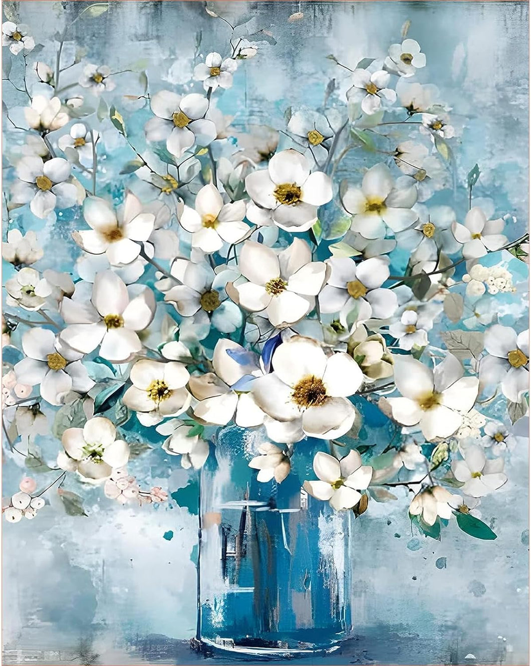 FRESH FLOWERS . DIAMOND PAINTING