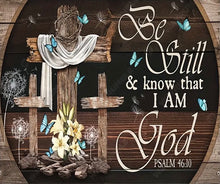 Load image into Gallery viewer, BE STILL AND KNOW I AM GOD . CANVAS WALL ART
