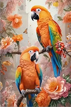 Load image into Gallery viewer, TROPICAL BIRDS. DIAMOND ART by MishL
