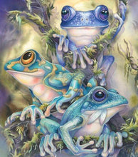 Load image into Gallery viewer, FROGS . DIAMOND ART by MishL
