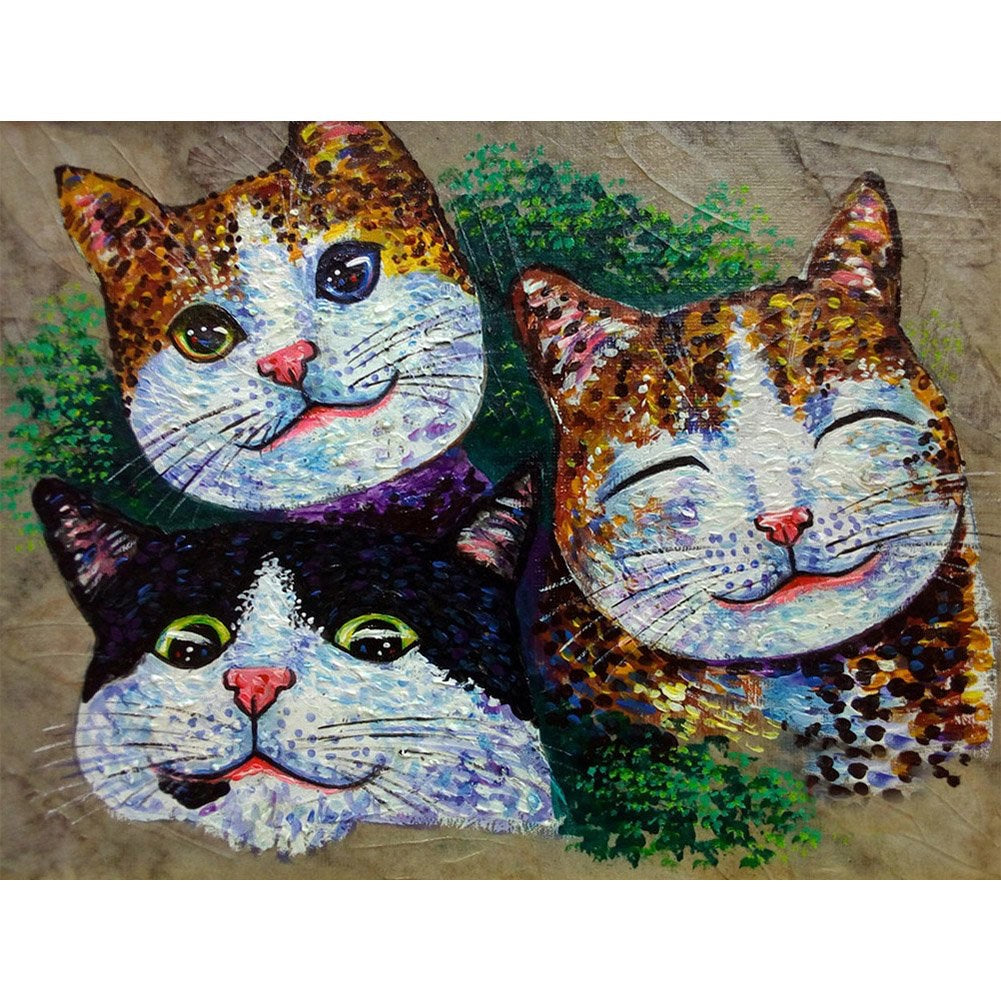 CATS . DIAMOND PAINTING