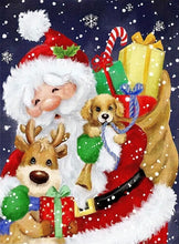 Load image into Gallery viewer, SANTA'S GIFTS . DIAMOND ART by MishL
