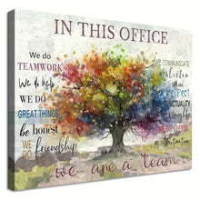 Load image into Gallery viewer, IN THIS OFFICE . CANVAS WALL ART
